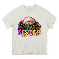 Cream baseball sister Heavy Core Tee - OliviaCreatesArt