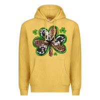 Antique Gold western st patricks day shamrocks Premium Hoodie - Artiststas
