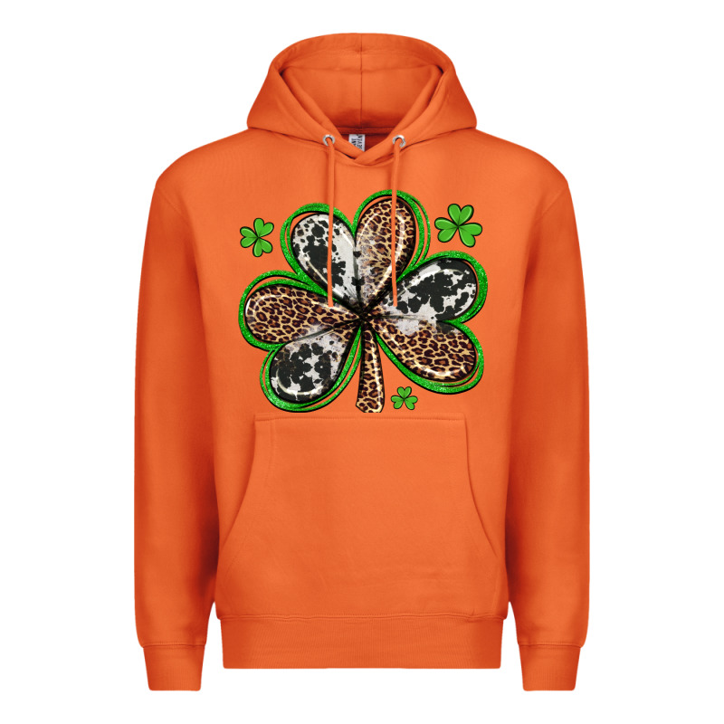 Western St Patricks Day Shamrocks Premium Hoodie by Artiststas | Teevron