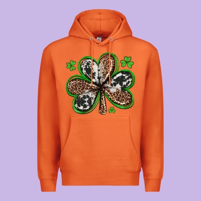 Western St Patricks Day Shamrocks Premium Hoodie Designed By Artiststas