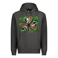 Charcoal Heather western st patricks day shamrocks Premium Hoodie - Artiststas