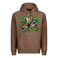Chestnut western st patricks day shamrocks Premium Hoodie - Artiststas