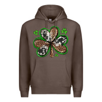 Coffee western st patricks day shamrocks Premium Hoodie - Artiststas