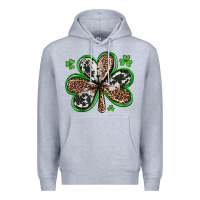 Heather Grey western st patricks day shamrocks Premium Hoodie - Artiststas