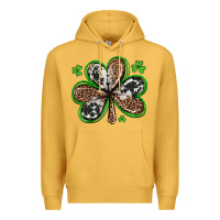 Mustard western st patricks day shamrocks Premium Hoodie - Artiststas