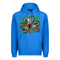 True Royal western st patricks day shamrocks Premium Hoodie - Artiststas
