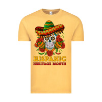 Vintage Mustard sombrero skull heritage Vintage Tee - BundleAndBundleShop