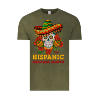 Vintage Olive sombrero skull heritage Vintage Tee - BundleAndBundleShop