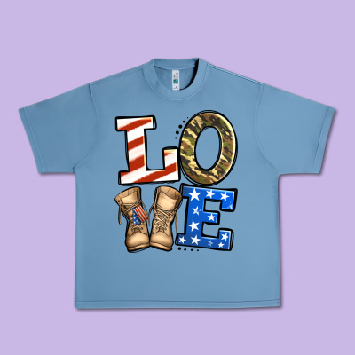 Love 4th Of July Army Veteran Urban Heavy Tee Designed By Jasminsmagicworld