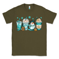 Army Green winter coffee cups Classic Tee - OliviaCreatesArt