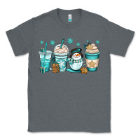 Charcoal Heather winter coffee cups Classic Tee - OliviaCreatesArt