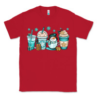 Red winter coffee cups Classic Tee - OliviaCreatesArt