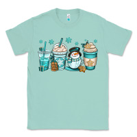 Seafoam winter coffee cups Classic Tee - OliviaCreatesArt