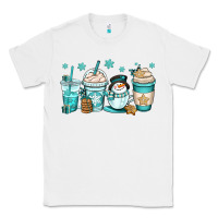 White winter coffee cups Classic Tee - OliviaCreatesArt