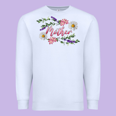 Floral Daisy Mother Premium Sweatshirt Designed By Ranaportraitstore