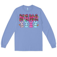 Colony Blue easter day mama Long Sleeve Tee - CowhideDigitalArt
