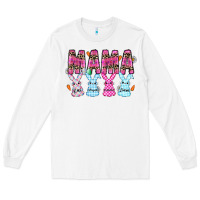 White easter day mama Long Sleeve Tee - CowhideDigitalArt