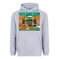 Heather Grey pumpkin farm truck tumbler Heavyweight Hoodie - Jasminsmagicworld