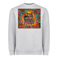 Heather Grey mama bear leopard and aztec Heavyweight Sweatshirt - RanaPortraitStore