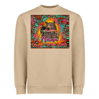 Mushroom mama bear leopard and aztec Heavyweight Sweatshirt - RanaPortraitStore
