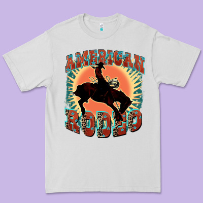 American Rodeo Premium Tee Designed By Fadigitalartstudio