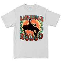 Dove Grey American rodeo Premium Tee - FaDigitalArtStudio