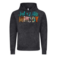 Vintage Black Western Just A Little Moody Cow Vintage Hoodie - LillyAllenDesigns