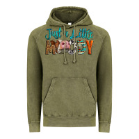Vintage Olive Western Just A Little Moody Cow Vintage Hoodie - LillyAllenDesigns