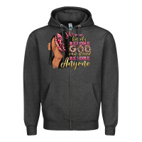Charcoal Heather She who kneels before god can stand before anyone Zipper Hoodie - RanaPortraitStore