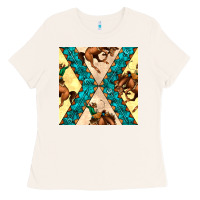 Bone native american aztec seamless pattern 6 Ladies Tee - BundleAndBundleShop