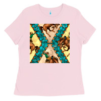 Bubblegum Pink native american aztec seamless pattern 6 Ladies Tee - BundleAndBundleShop