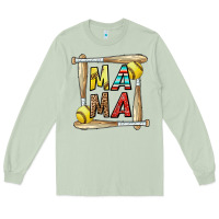 Matcha softball mama Long Sleeve Tee - CowhideDigitalArt