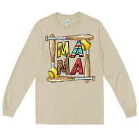 Mushroom softball mama Long Sleeve Tee - CowhideDigitalArt