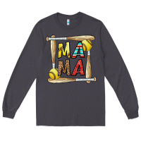Smoke softball mama Long Sleeve Tee - CowhideDigitalArt
