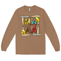 Toasted Coconut softball mama Long Sleeve Tee - CowhideDigitalArt