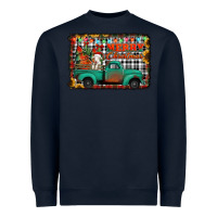 Navy merry christmas farm truck Heavyweight Sweatshirt - Jasminsmagicworld