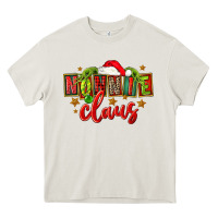 Cream christmas nonnie claus Heavy Core Tee - FaDigitalArtStudio