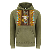 Vintage Olive Western Baby Calf Mom Vintage Hoodie - LillyAllenDesigns