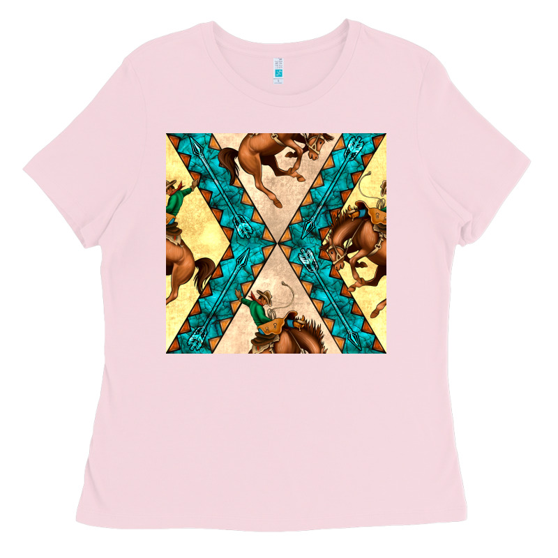 Native American Aztec Seamless Pattern 6 Ladies Tee by BundleAndBundleShop | Teevron