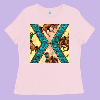 Native American Aztec Seamless Pattern 6 Ladies Tee Designed By Bundleandbundleshop