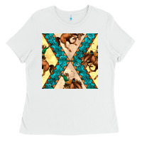 White native american aztec seamless pattern 6 Ladies Tee - BundleAndBundleShop