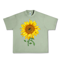 Oil Green Bambino Sunflower Urban Heavy Tee - LillyAllenDesigns
