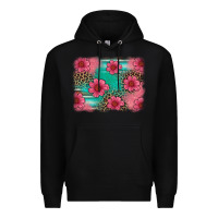 Black easter spring leopard serape background Premium Hoodie - Artiststas