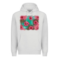 Dove Grey easter spring leopard serape background Premium Hoodie - Artiststas