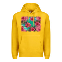 Lemon easter spring leopard serape background Premium Hoodie - Artiststas