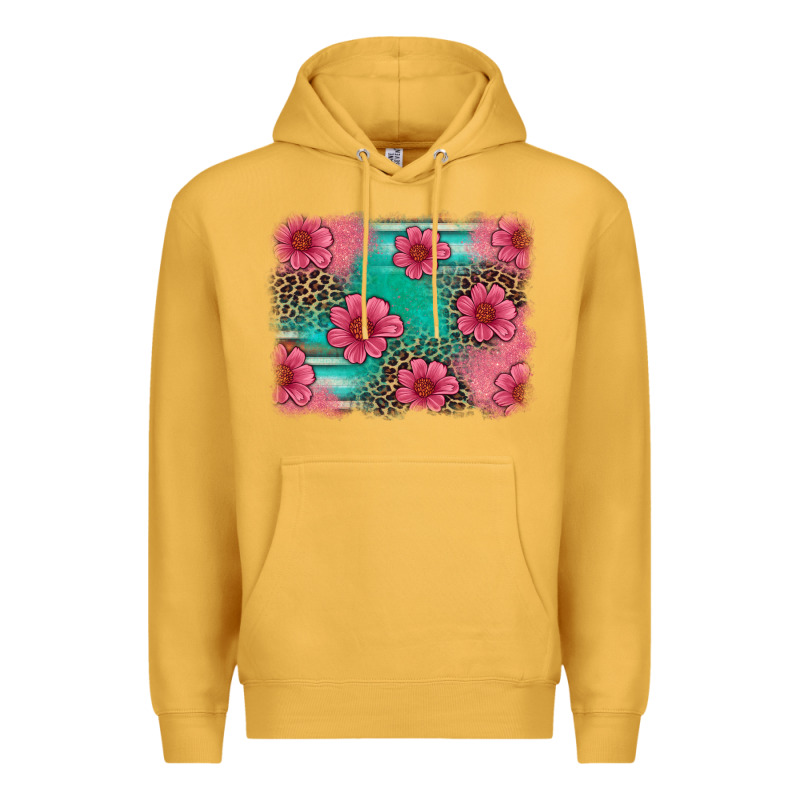 Easter Spring Leopard Serape Background Premium Hoodie by Artiststas | Teevron