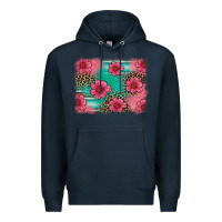 Navy easter spring leopard serape background Premium Hoodie - Artiststas