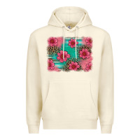 Sandshell easter spring leopard serape background Premium Hoodie - Artiststas