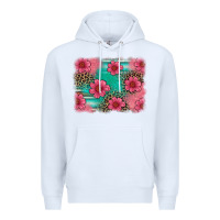 White easter spring leopard serape background Premium Hoodie - Artiststas