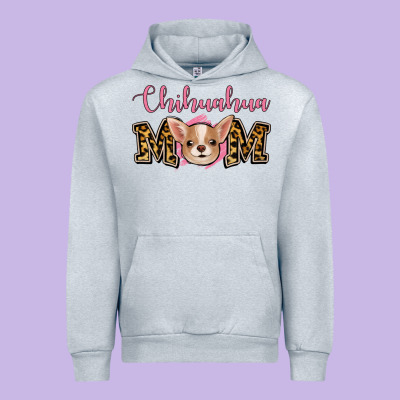 Chihuahua Mom Urban Hoodie Designed By Jasminsmagicworld